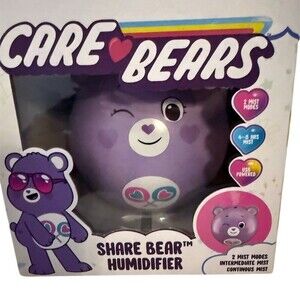 Care Bears Share Bear Mini Humidifier Purple USB Powered 2 Mist Modes